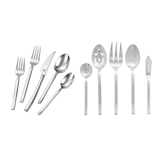 45pc Opus Satin Flatware Set