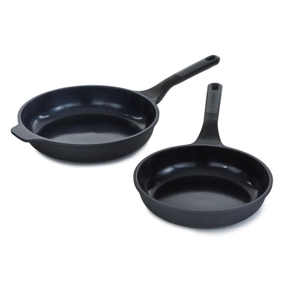 Leo Stone+ Ceramic Non-Stick Recycled Cast Aluminum 2pc FP Set. 10 & 11