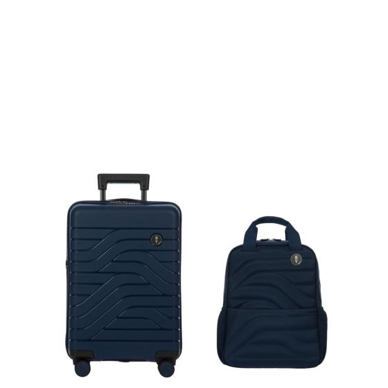 BY Ulisse 21 Inch Expandable Spinner and Backpack Set