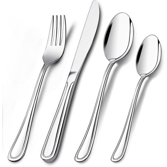 Gibson 16 Pc Pompeii Flatware Set