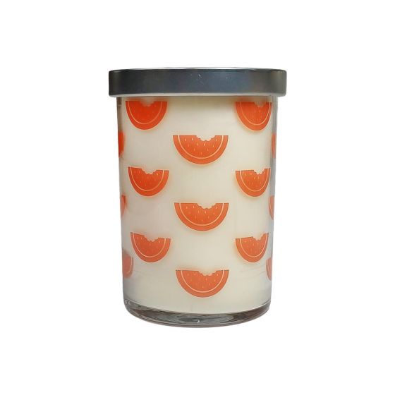 Watermelon Basil 12 oz Summer Screen Print Candle