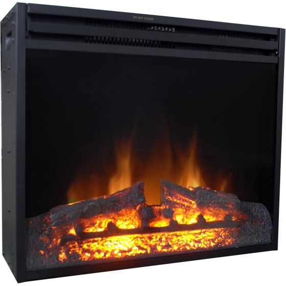 27-In. Freestanding 5116 BTU Electric Fireplace Heater Insert with Remote Control and 9-Hour Timer