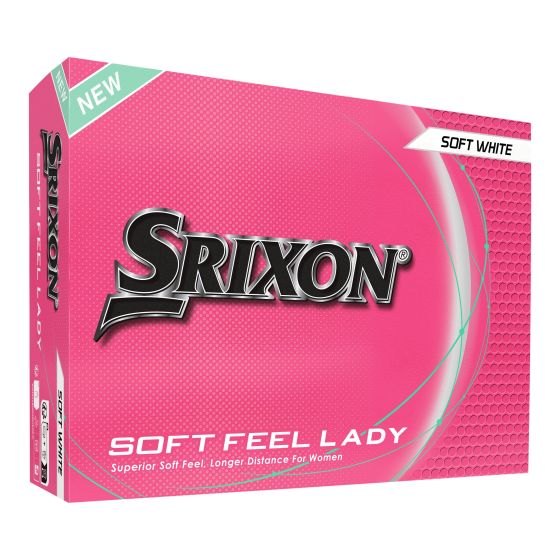Srixon Soft Feel Lady 14 White Golf Balls - 1 Dozen