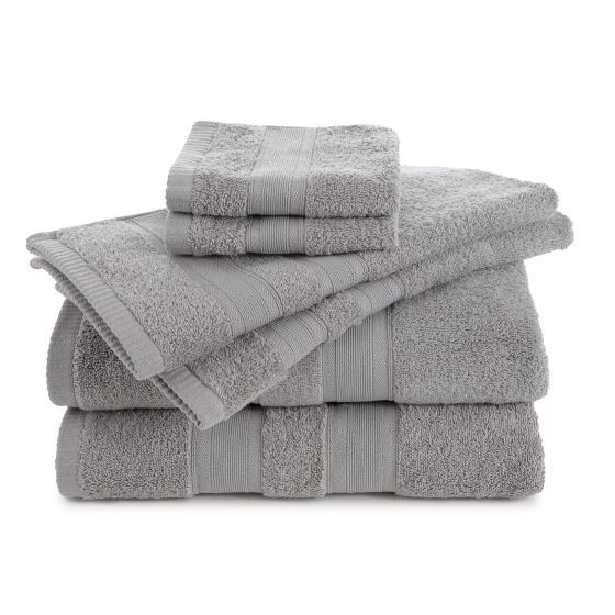 Solid Low Lint 6-Pack Towel Set Size Towel Set