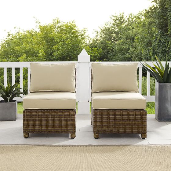 Bradenton 2Pc Outdoor Wicker Chair Set