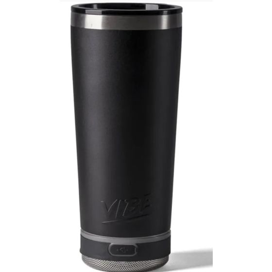 VIBE 18 oz Tumbler - Choice of 1 BASE:  Solo Speaker  Powerbank Beacon-Black
