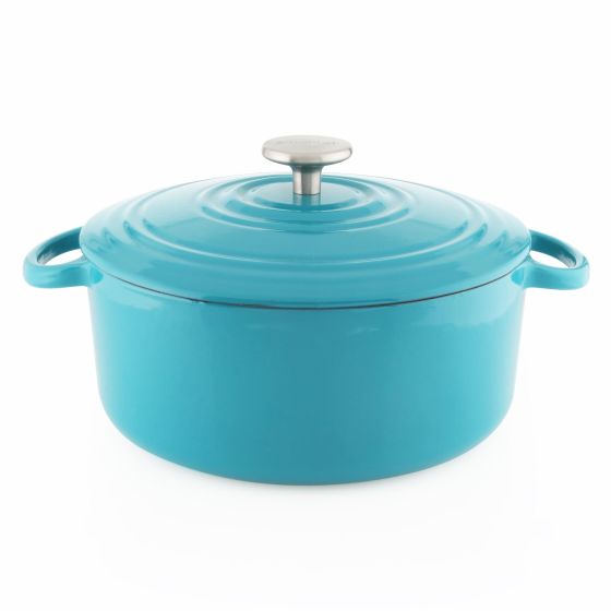 5 qt Round Cast Iron Dutch Oven Fade Grey