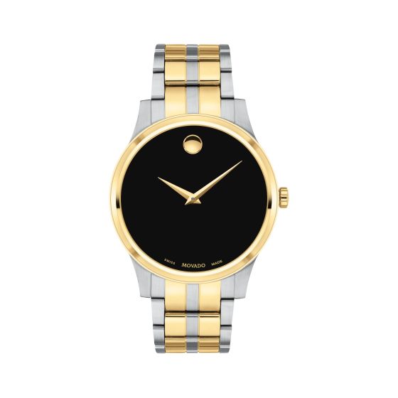 Men's Corporate Exclusive 2-Tone Stainless Steel Watch Black Dial