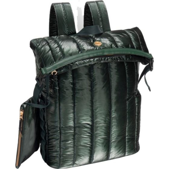 Metallic Quilted Backpack Size 18