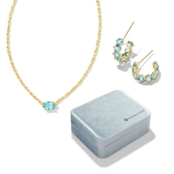 Cailin Aqua Crystal Gift Set