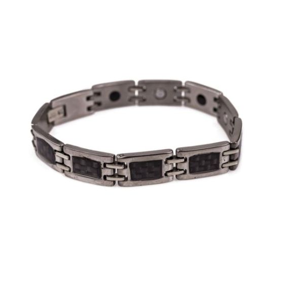 Men's Stainless Steel Magnetic Link Bracelet