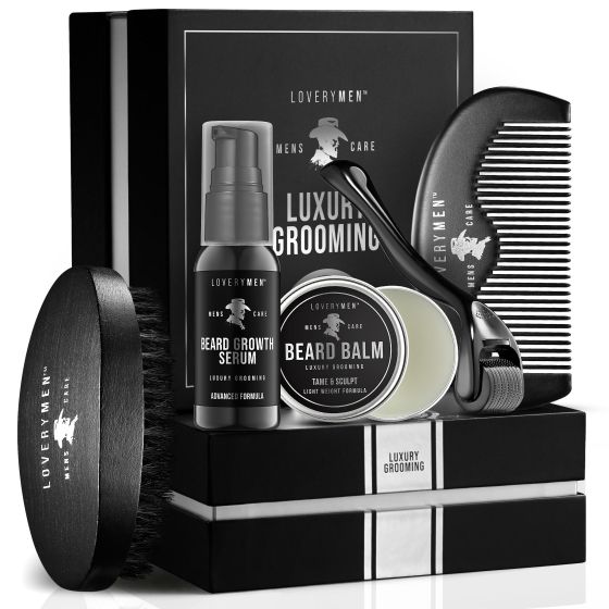 LOVERYMEN Beard Growth Kit Size 7 Pieces