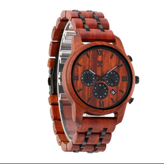 Ryan  Red Sandalwood Chronograph Wooden Watch