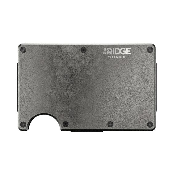 The Ridge Titanium Money Clip - Stonewashed