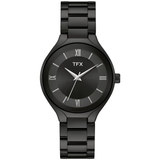 Men's TFX Black Ion-Plated Stainless Steel Watch Black Dial