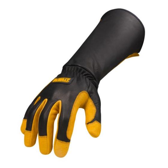 Premium Leather Welding Gloves: Medium