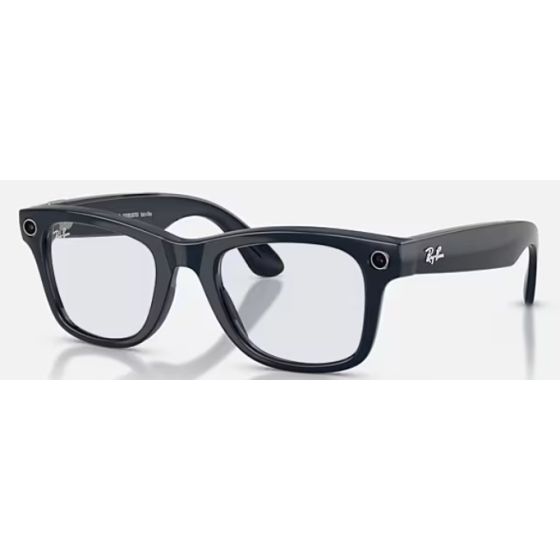 Ray-Ban Meta Wayfarer Transitions AI Glasses-Sapphire Transitions