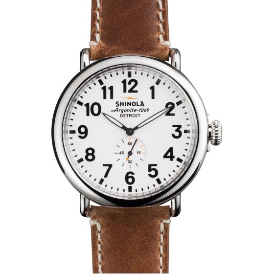 The Runwell Leather Strap Watch - 47mm, Tan