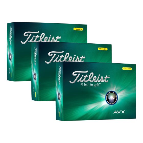AVX Golf Balls - Yellow - 3 Dozen