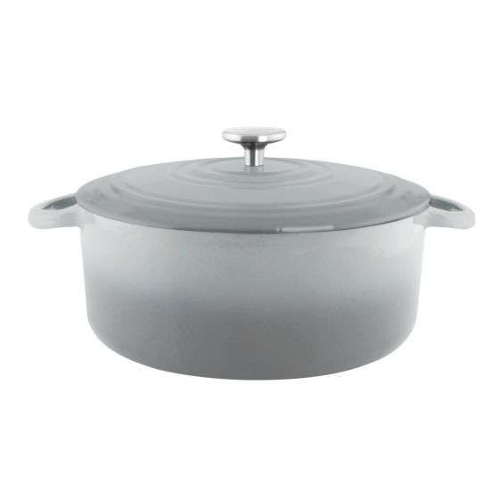 7 qt. Round Cast Iron Dutch Oven Sea Blue