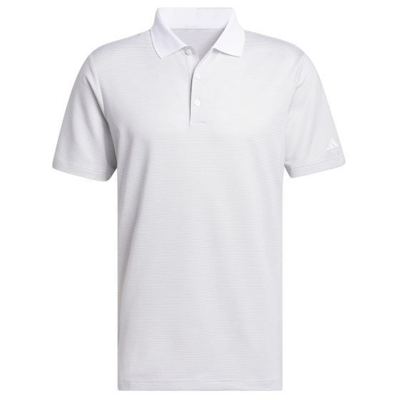 Adidas Ottoman Stripe 2024 Golf Polo - White/Grey Two/XL