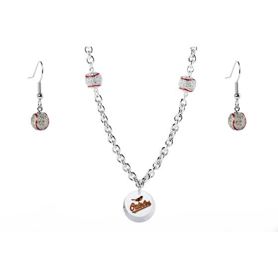 Baseball Set Orioles Necklace Exclusive
