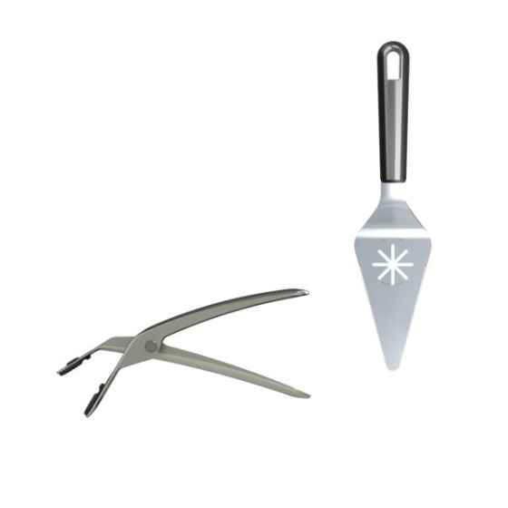 Jeanne Fitz Perfect Pie Server and Pan Gripper Set, Stainless Steel