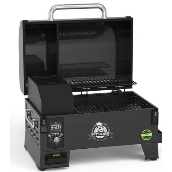 PIT BOSS TABLE TOP PELLET GRILL w/cover - BATTERY-POWERED (PB150PPB)