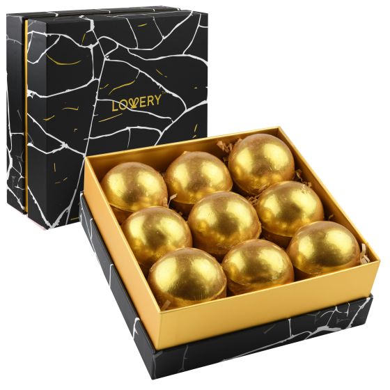 24K Gold Bath Bombs Gift Set Size 9 Pieces
