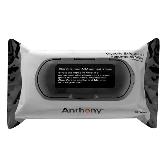 Men's Glycolic Exfoliating 30 Wipes-