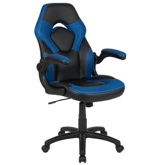 Blue/Black X10 Series Ergonomic Racing Style Gaming Chair