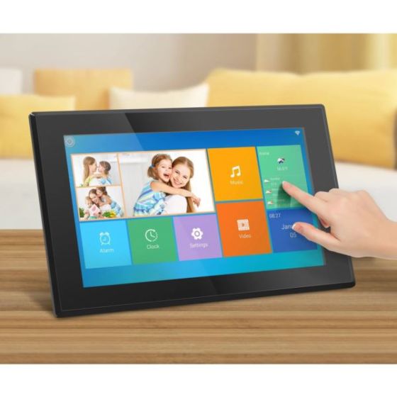 15.6 inch WiFi Digital Photo Frame with Touchscreen IPS LCD, 16GB Built-in Memory