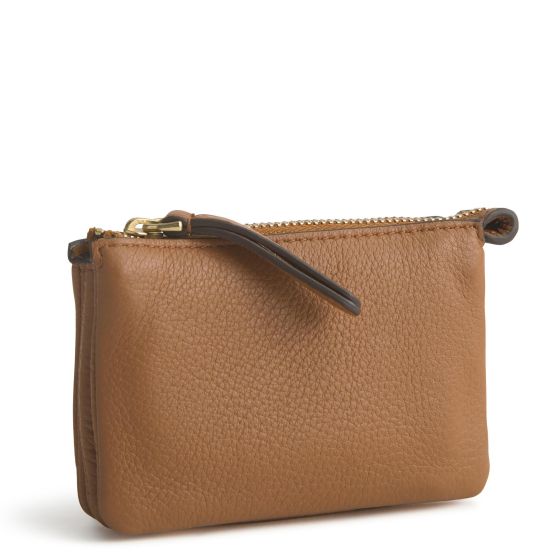 Accordion Card Case-Roasted Pecan-Leather