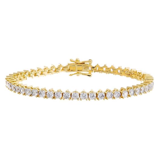 Thin Three Prong Tennis Bracelet Size 6.5