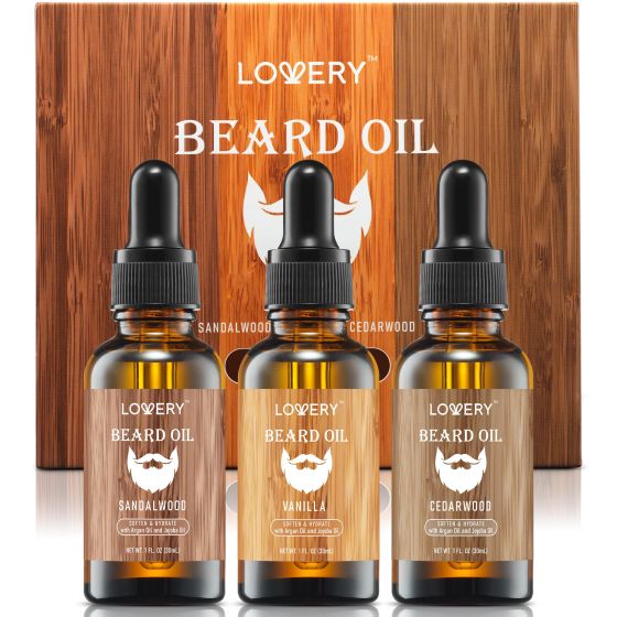 Mens Beard Oil Gift Set Size 3 Pieces