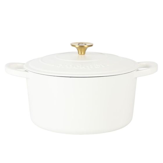 Artisan 7 qt ECI Dutch Oven with Lid and Gold Knob