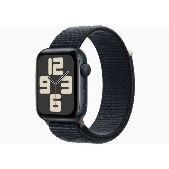 Apple Watch SE GPS 44mm Midnight Aluminum Case with Ink Sport Loop