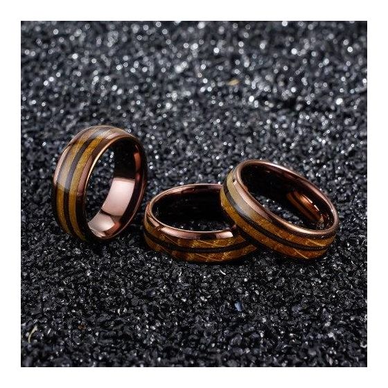 Jimi - Tungsten + Whiskey & Guitar String Ring Size 13