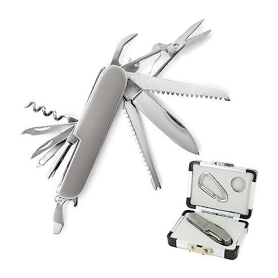 3 Pc. 14 Function Knife with Maxabiner Clip and Case