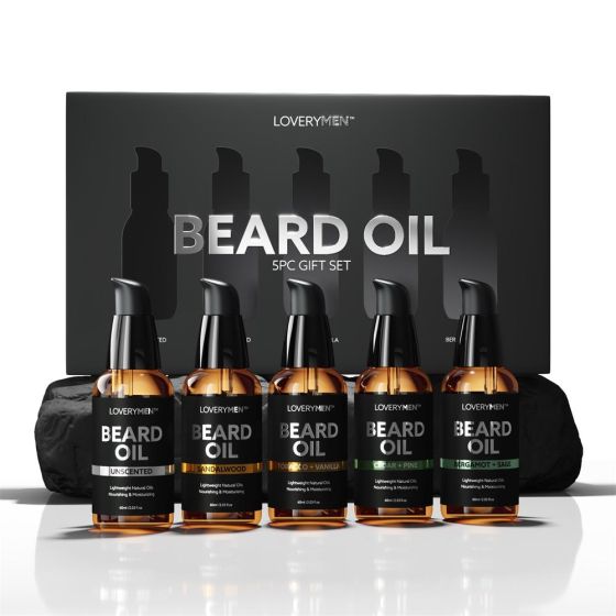 LOVERYMen Deluxe Beard Oils Size 5 Pieces