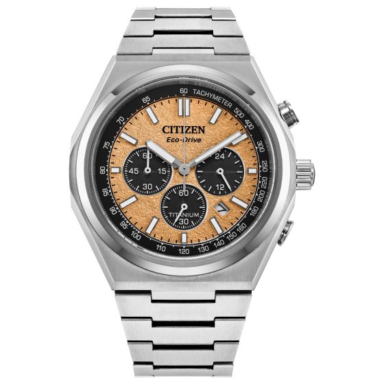 Men's Sport Luxury Super Titanium Bracelet watch, Salmon dial