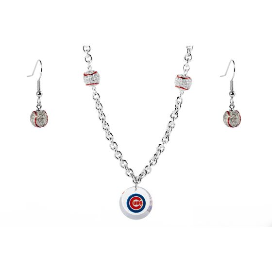 Baseball Set Cubs Necklace Exclusive