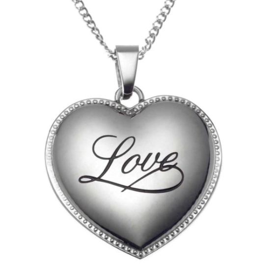Joyful Sentiments Love Heart Pendant Necklace