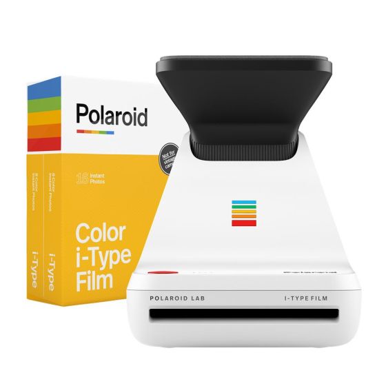 Lab Instant Printer with Color i-Type Film 2-Pack