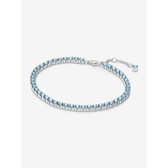 Sparkling Light Blue Tennis Bracelet Size 7.9