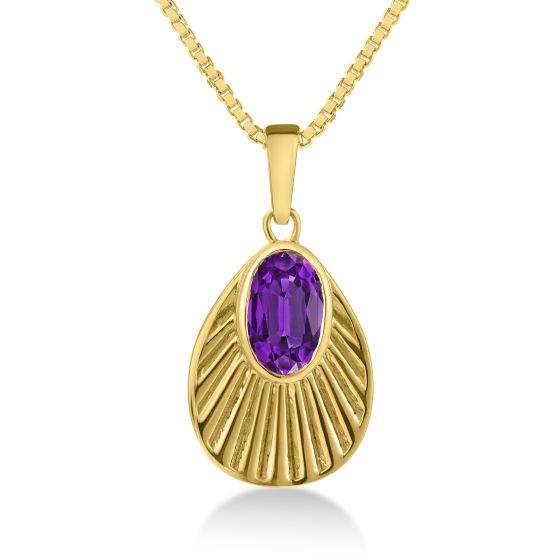 Amethyst Aura Necklace