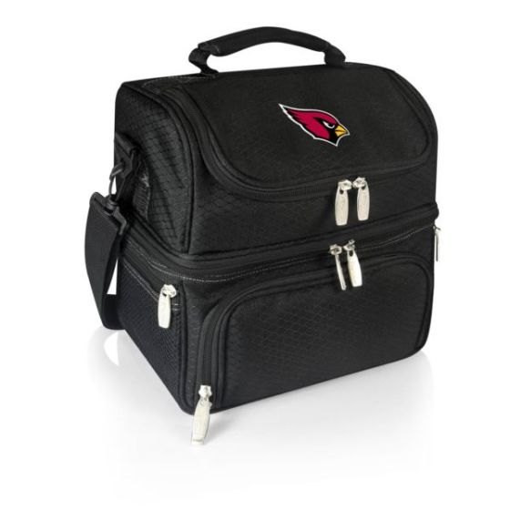 Arizona Cardinals - Pranzo Lunch Bag Cooler with Utensils, (Black)