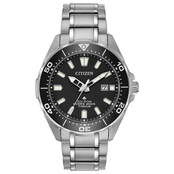 Men's Promaster Super Titanium Diver Eco-Drive Watch, Stainless Steel