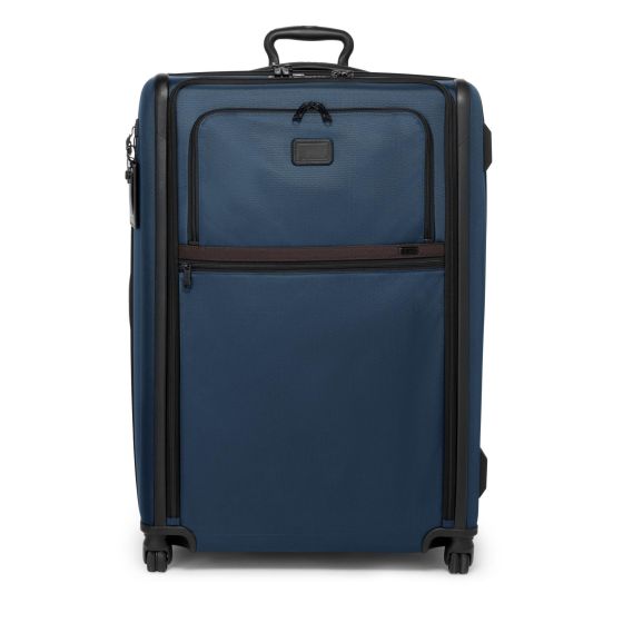 This extra roomy suitcase is a great choice for extended travel or shared packing. Main compartment features TUMI's easy-to-use Lever Lock Expansion System that allows for up to 2