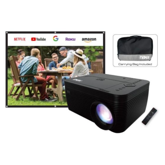 Naxa Home Theater LCD Projector Combo with Built-In DVD Player